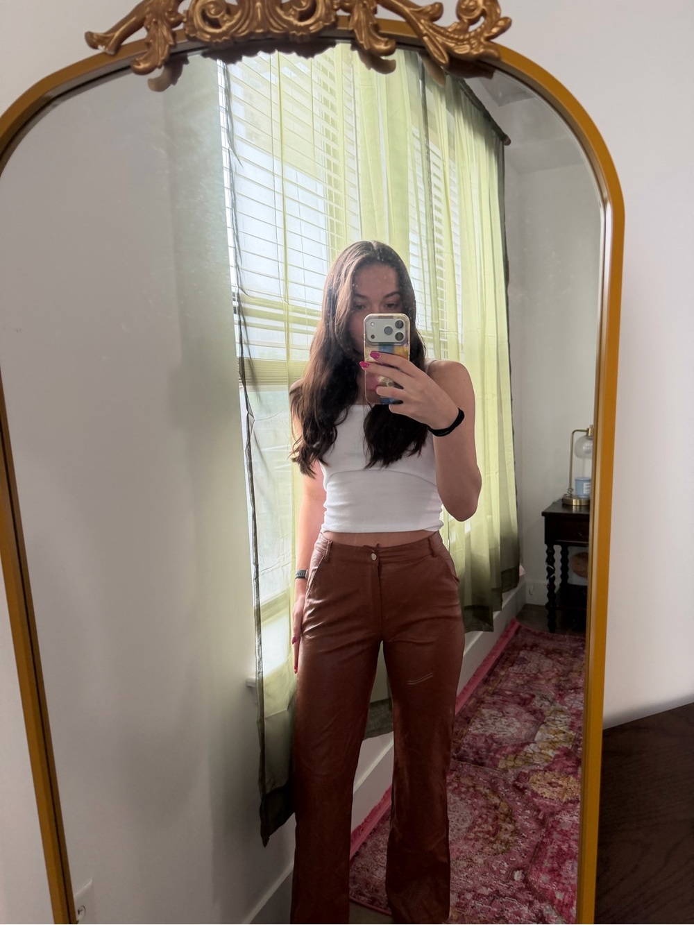 Princess Polly Cognac Faux Leather Jacket